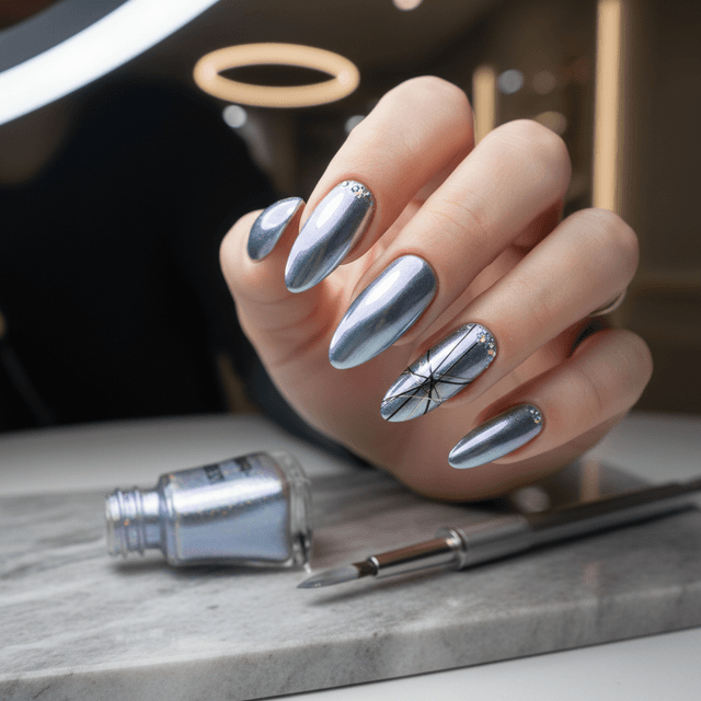 Photo-real Salon Chrome Nails