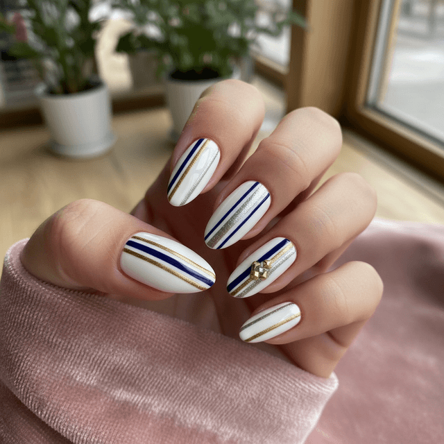 Photo-real Salon Stripes Nails