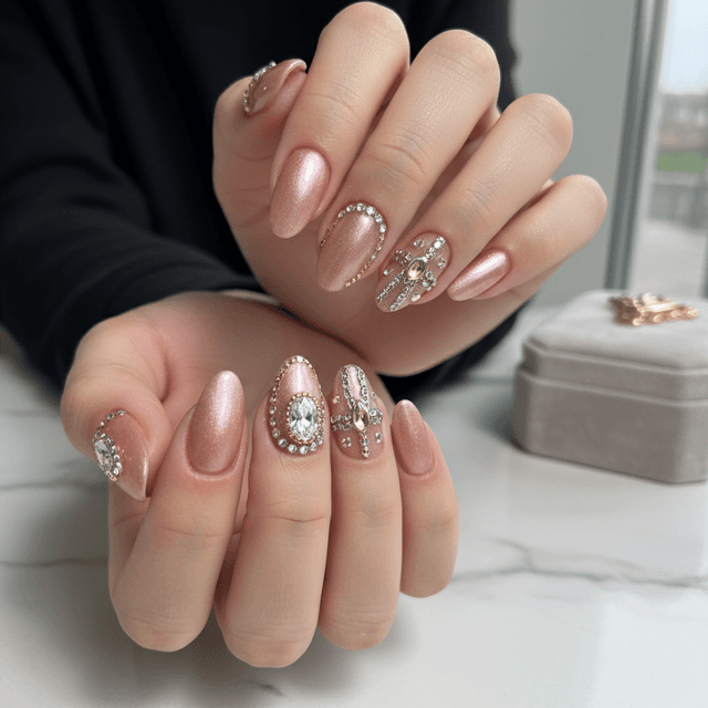 Photo-real Salon Embellished Nails