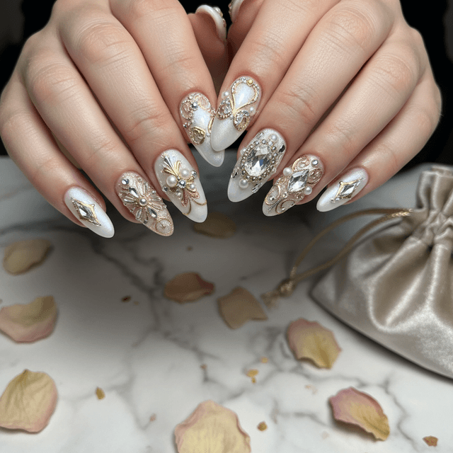 Photo-real Salon Embellished Nails