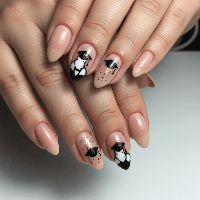 Photo-real Salon Graduation Nails