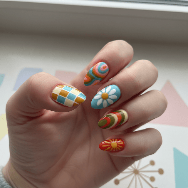 Photo-real Salon Retro Nails
