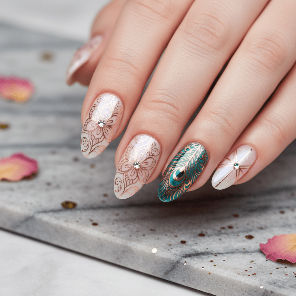 Stamping Nails nail art design