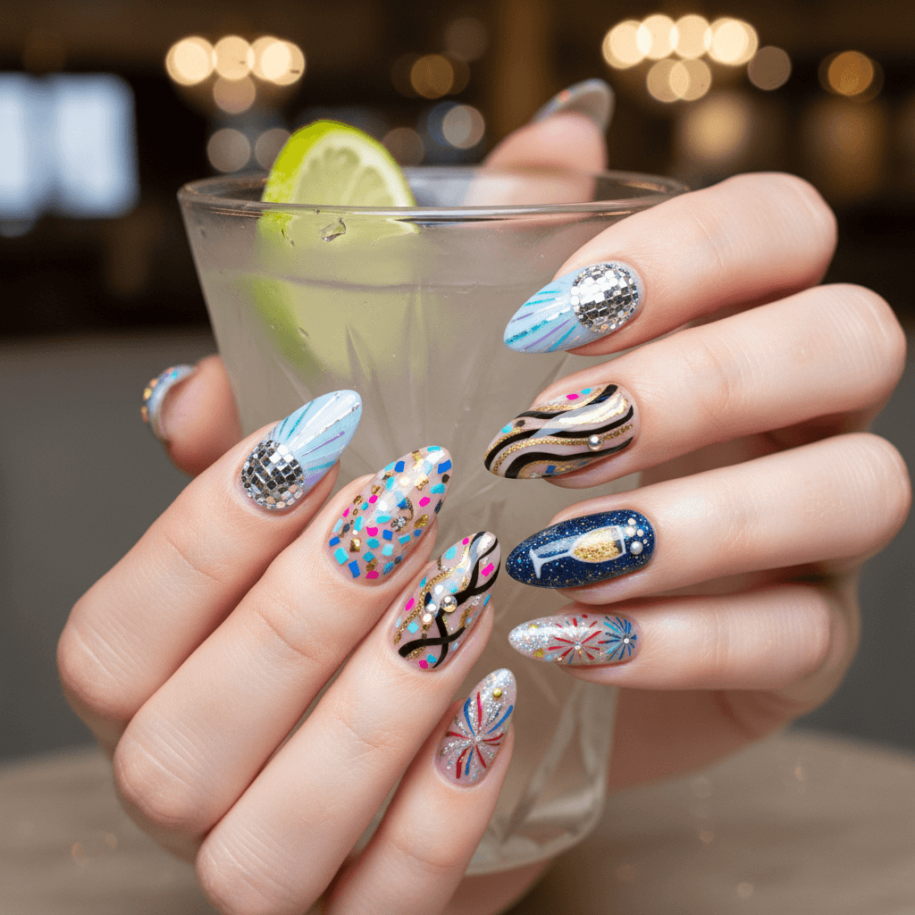 Party Nails nail art design