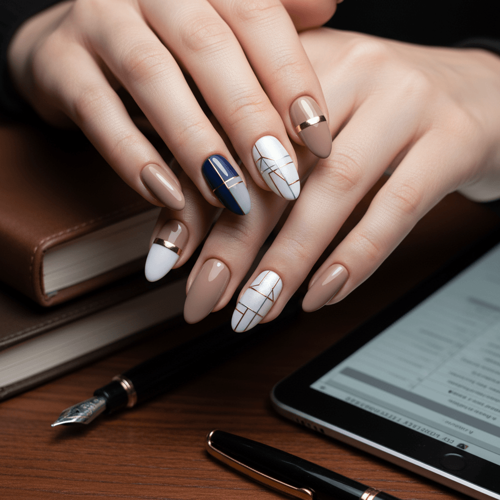 Work Nails nail art design