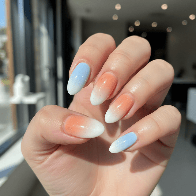 Beautiful Photo-real Salon Gradient Nails