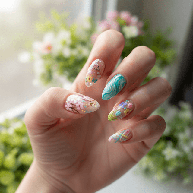 Stunning Photo-real Salon Spring Nails