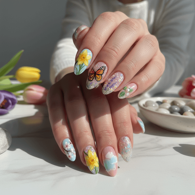 Gorgeous Photo-real Salon Spring Nails