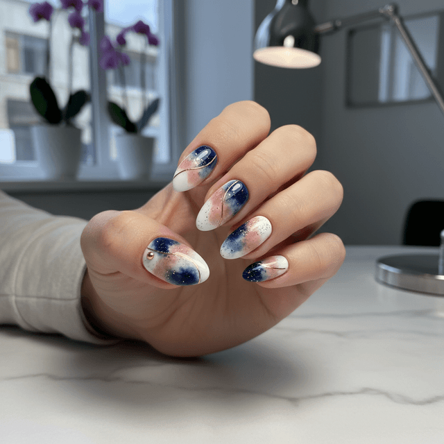 Photo-real Salon Sponging Nails