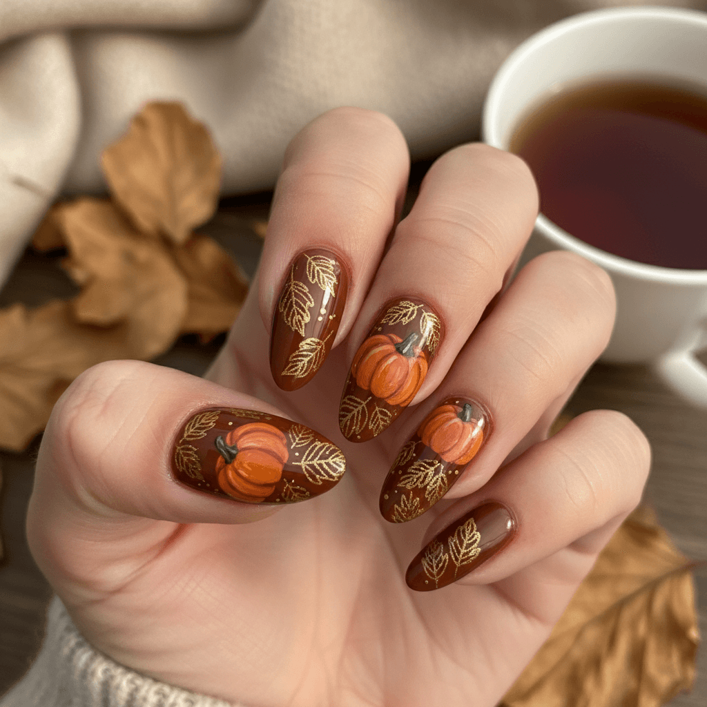 Autumn Nail Art nail art design
