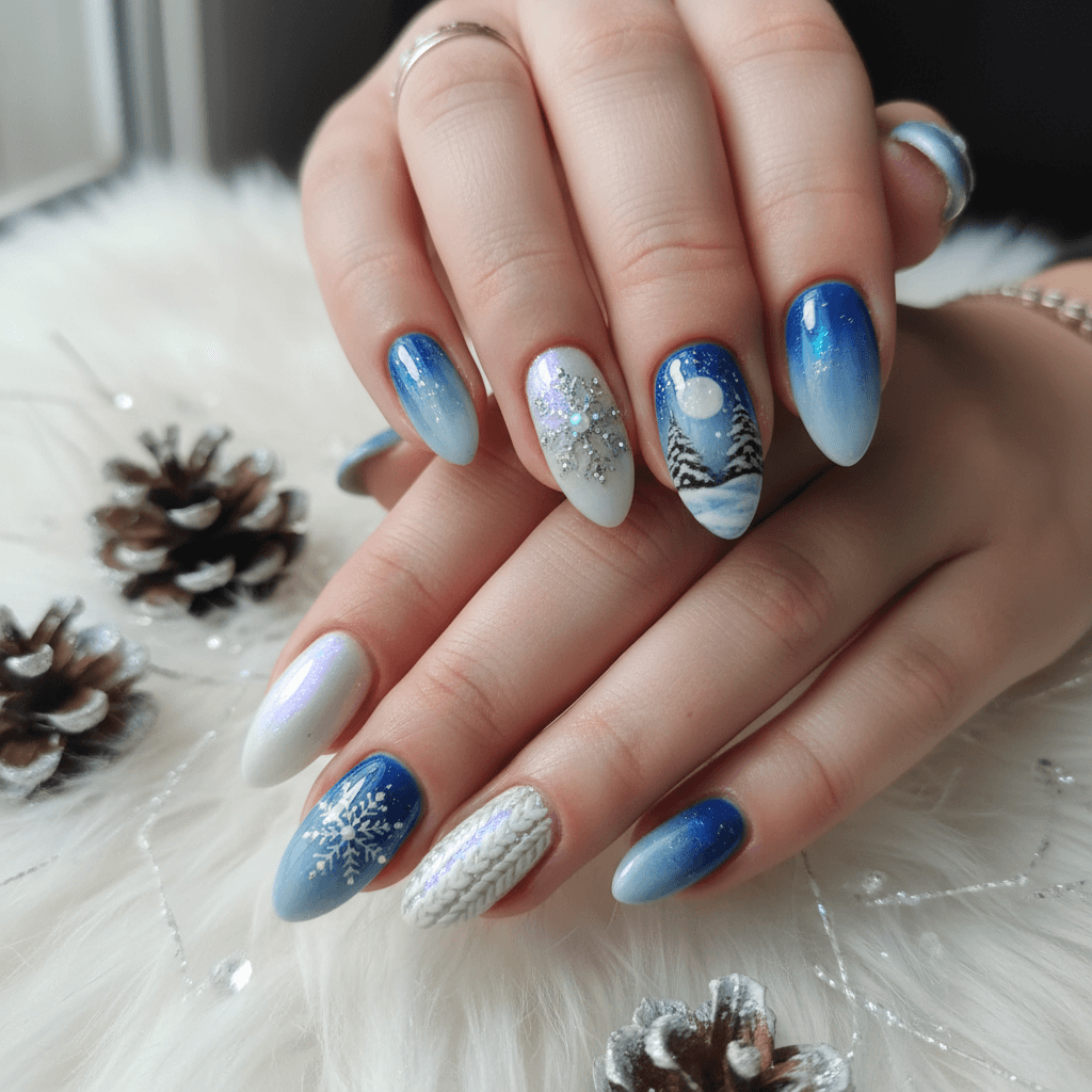 Winter Nail Art nail art design