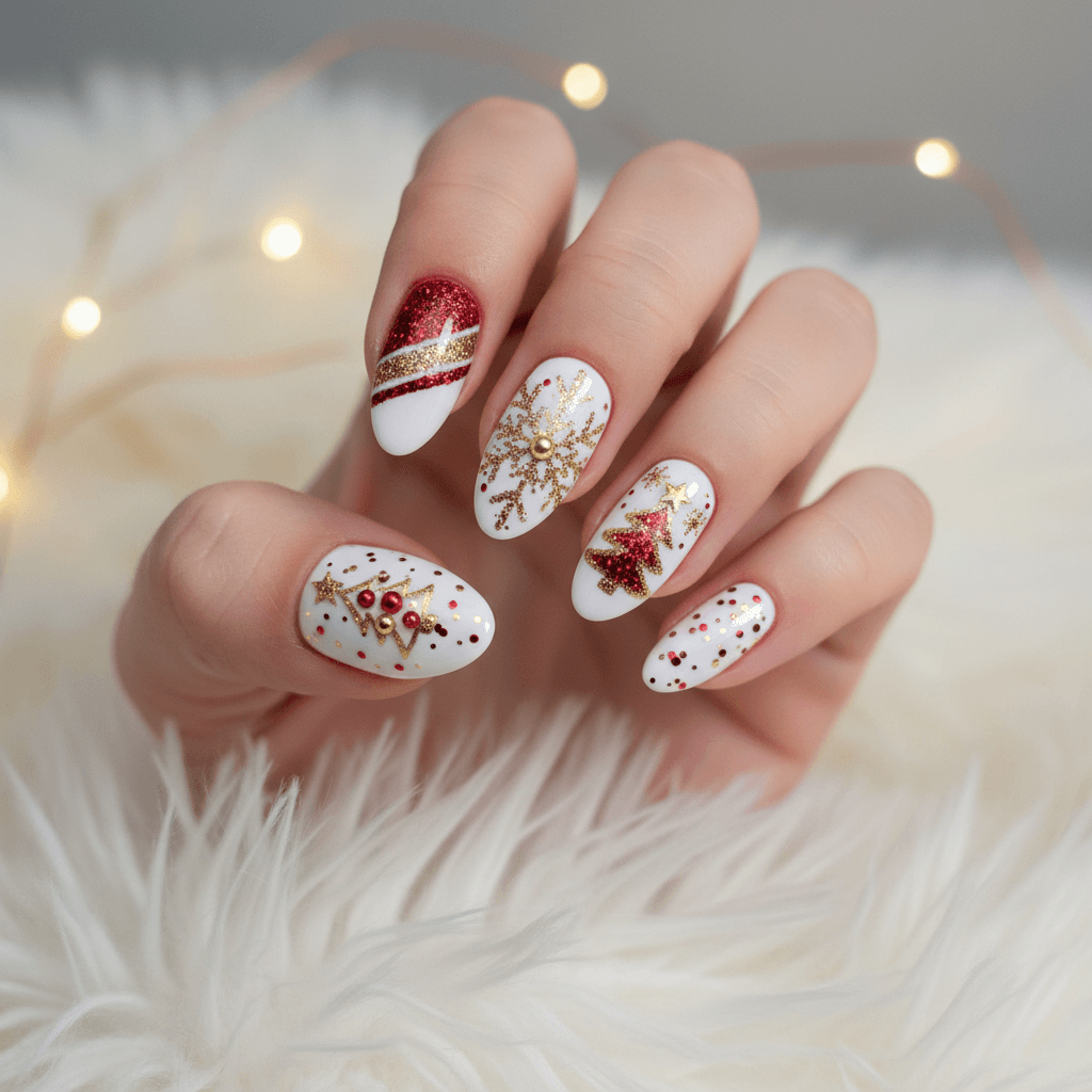 Christmas Nail Art nail art design