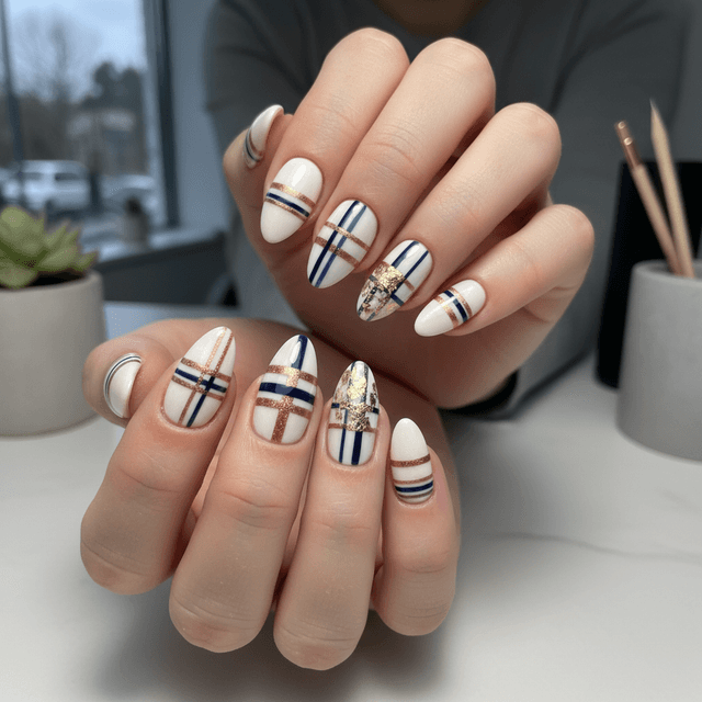 Photo-real Salon Stripes Nails