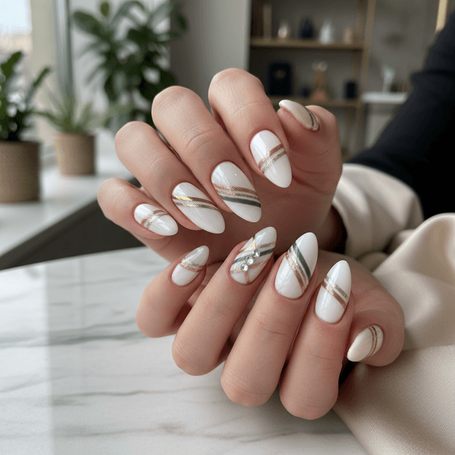 Photo-real Salon Stripes Nails