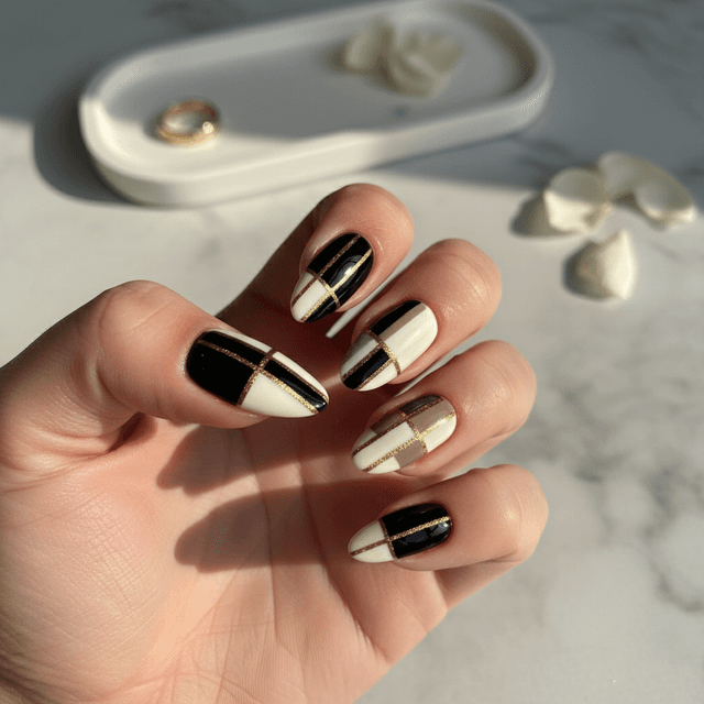 Sophisticated Photo-real Salon Stripes Nails