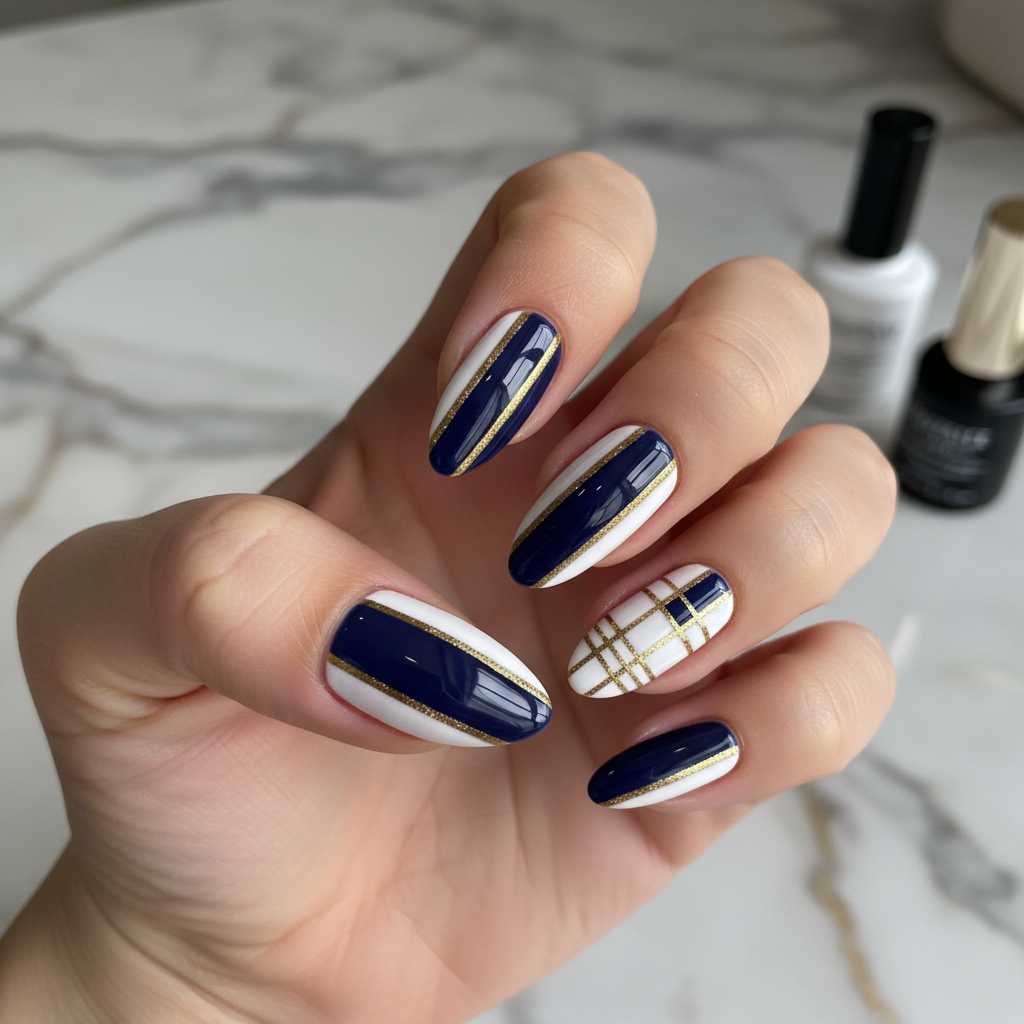 Stunning Photo-real Salon Stripes Nails