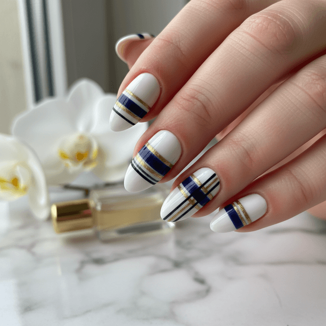 Stunning Photo-real Salon Stripes Nails