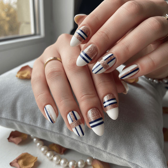 Gorgeous Photo-real Salon Stripes Nails