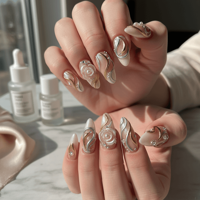 Sophisticated Photo-real Salon 3D Nails