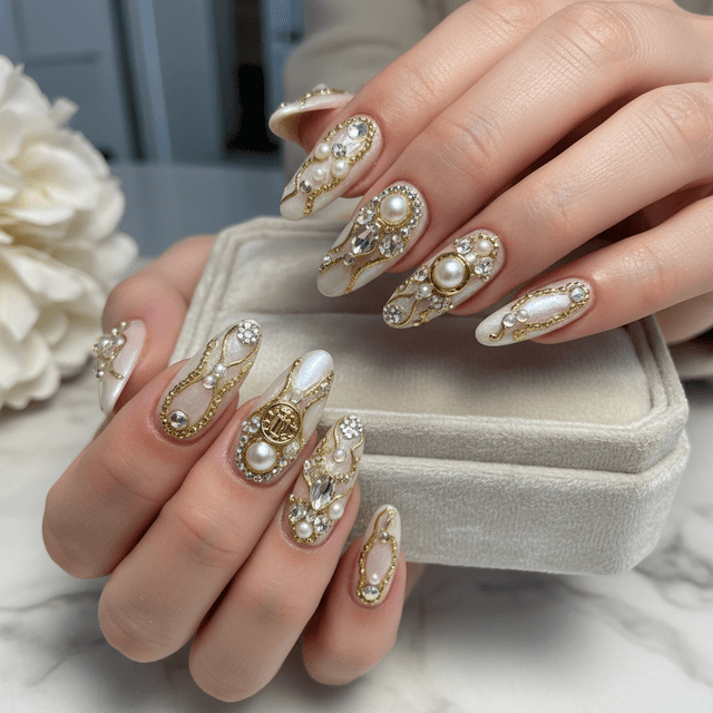 Photo-real Salon Embellished Nails