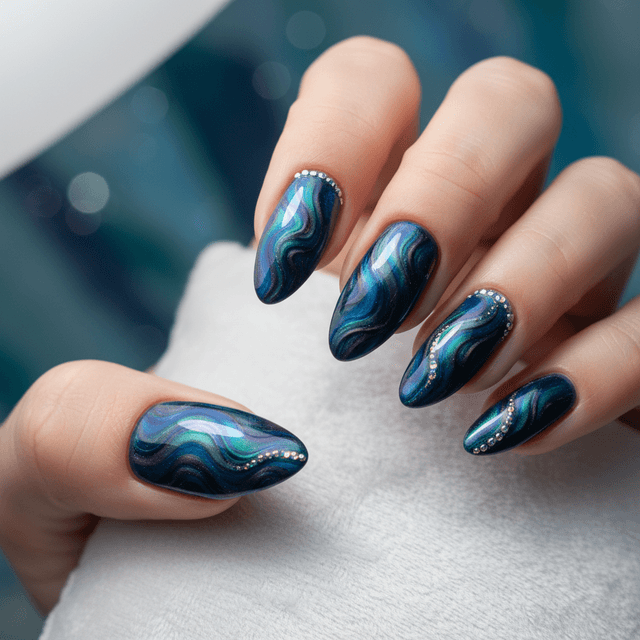 Gorgeous Photo-real Salon Magnetic Nails