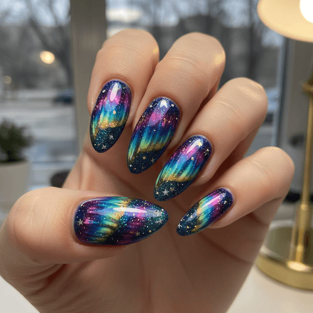 Beautiful Photo-real Salon Aurora Nails