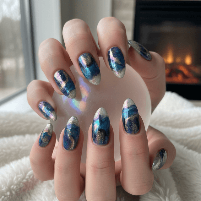 Sophisticated Photo-real Salon Aurora Nails